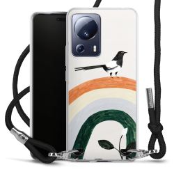 New Carry Case Transparent Stoff schwarz/silber