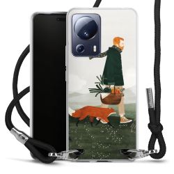 New Carry Case Transparent Stoff schwarz/silber