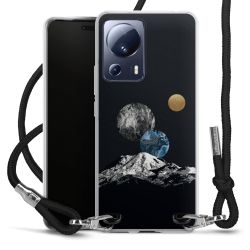 New Carry Case Transparent Stoff schwarz/silber