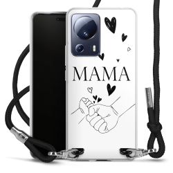 New Carry Case Transparent Stoff schwarz/silber