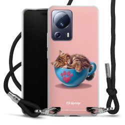 New Carry Case Transparent Stoff schwarz/silber