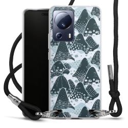 New Carry Case Transparent Stoff schwarz/silber