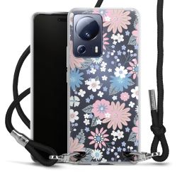 New Carry Case Transparent Stoff schwarz/silber