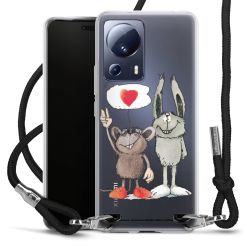 New Carry Case Transparent Stoff schwarz/silber