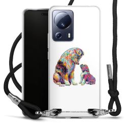 New Carry Case Transparent Stoff schwarz/silber