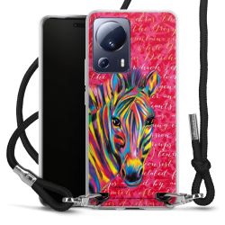 New Carry Case Transparent Stoff schwarz/silber