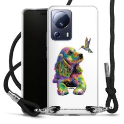 New Carry Case Transparent Stoff schwarz/silber