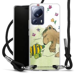 New Carry Case Transparent Stoff schwarz/silber