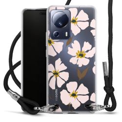 New Carry Case Transparent Stoff schwarz/silber