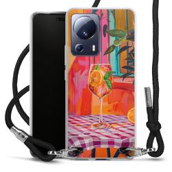 New Carry Case Transparent Stoff schwarz/silber