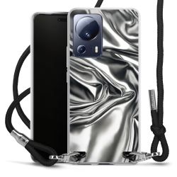 New Carry Case Transparent Stoff schwarz/silber