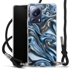 New Carry Case Transparent Stoff schwarz/silber