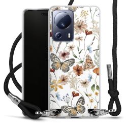 New Carry Case Transparent Stoff schwarz/silber