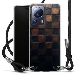 New Carry Case Transparent Stoff schwarz/silber