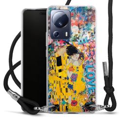 New Carry Case Transparent Stoff schwarz/silber