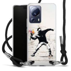 New Carry Case Transparent Stoff schwarz/silber