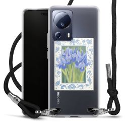 New Carry Case Transparent Stoff schwarz/silber