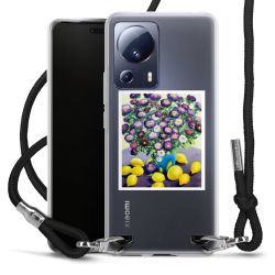 New Carry Case Transparent Stoff schwarz/silber