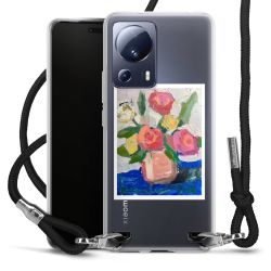 New Carry Case Transparent Stoff schwarz/silber