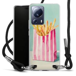 New Carry Case Transparent Stoff schwarz/silber