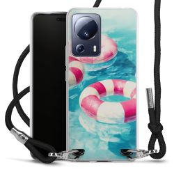 New Carry Case Transparent Stoff schwarz/silber