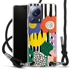 New Carry Case Transparent Stoff schwarz/silber