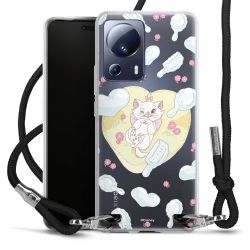 New Carry Case Transparent Stoff schwarz/silber