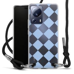 New Carry Case Transparent Stoff schwarz/silber