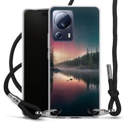 New Carry Case Transparent Stoff schwarz/silber