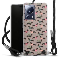 New Carry Case Transparent Stoff schwarz/silber