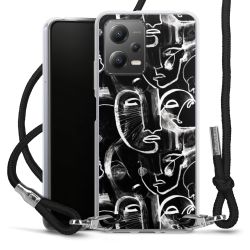 Carry Case Transparent Fabric black/silver