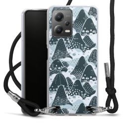 New Carry Case Transparent Stoff schwarz/silber