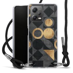 New Carry Case Transparent Stoff schwarz/silber