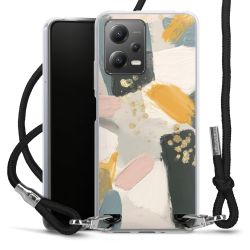 New Carry Case Transparent Stoff schwarz/silber