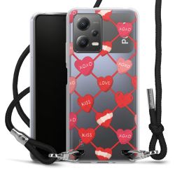 New Carry Case Transparent Stoff schwarz/silber