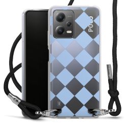 New Carry Case Transparent Stoff schwarz/silber