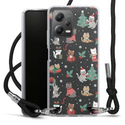 New Carry Case Transparent Stoff schwarz/silber