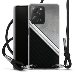 Carry Case Transparent Fabric black/silver