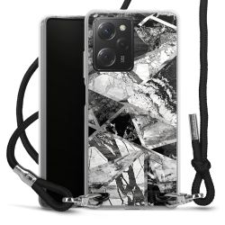 Carry Case Transparent Fabric black/silver