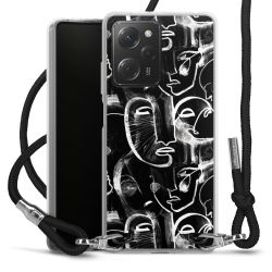 Carry Case Transparent Fabric black/silver