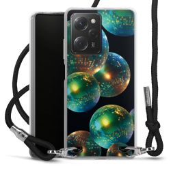 New Carry Case Transparent Stoff schwarz/silber