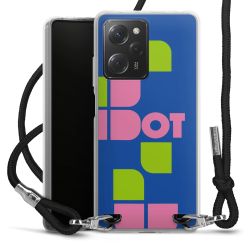 New Carry Case Transparent Stoff schwarz/silber