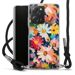 New Carry Case Transparent Stoff schwarz/silber