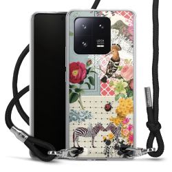 Carry Case Transparent Fabric black/silver