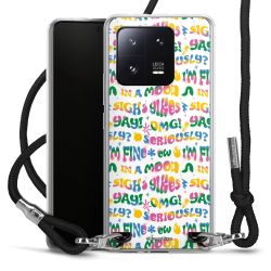 New Carry Case Transparent Stoff schwarz/silber