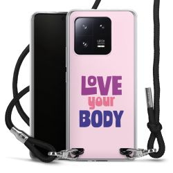 New Carry Case Transparent Stoff schwarz/silber