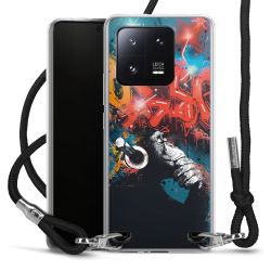 New Carry Case Transparent Stoff schwarz/silber