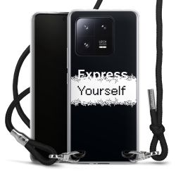 New Carry Case Transparent Stoff schwarz/silber