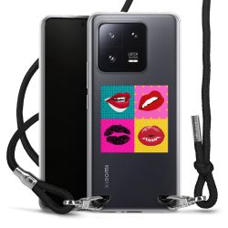 New Carry Case Transparent Stoff schwarz/silber