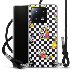 New Carry Case Transparent Stoff schwarz/silber